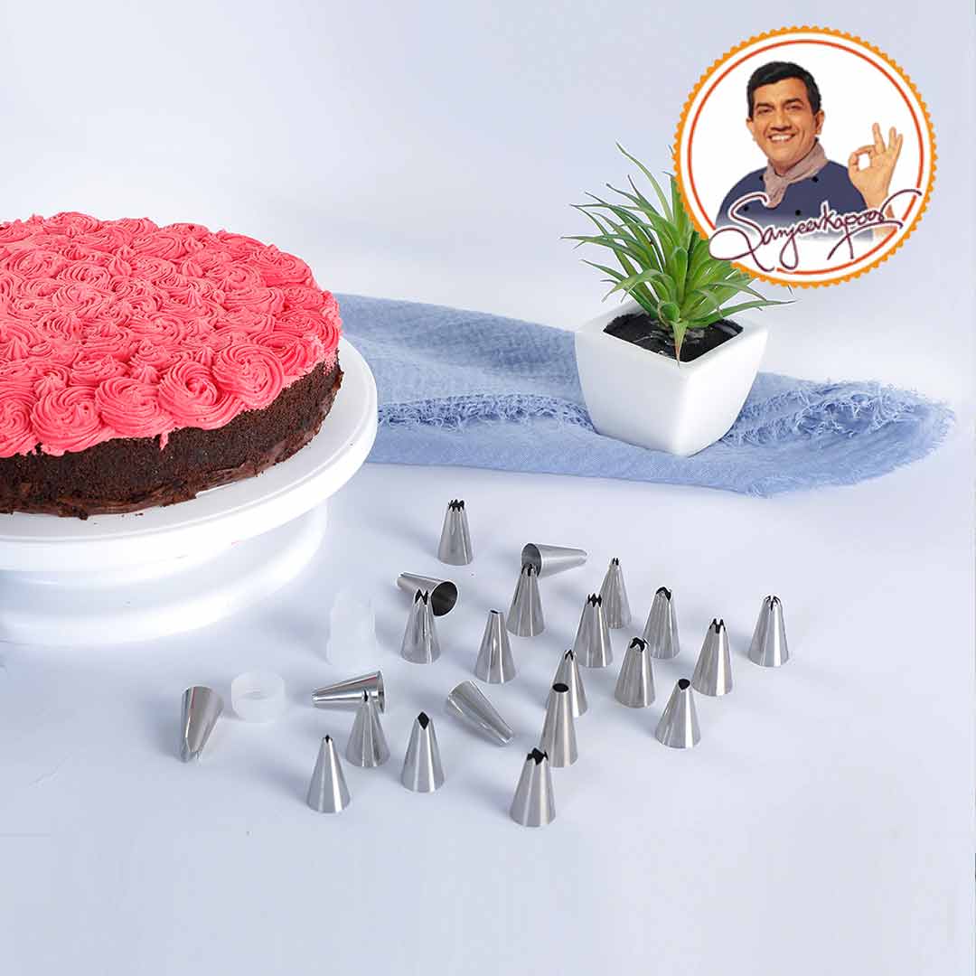Ambrosia Stainless Steel Cake Decorator Nozzle- 24Pc - Image 5