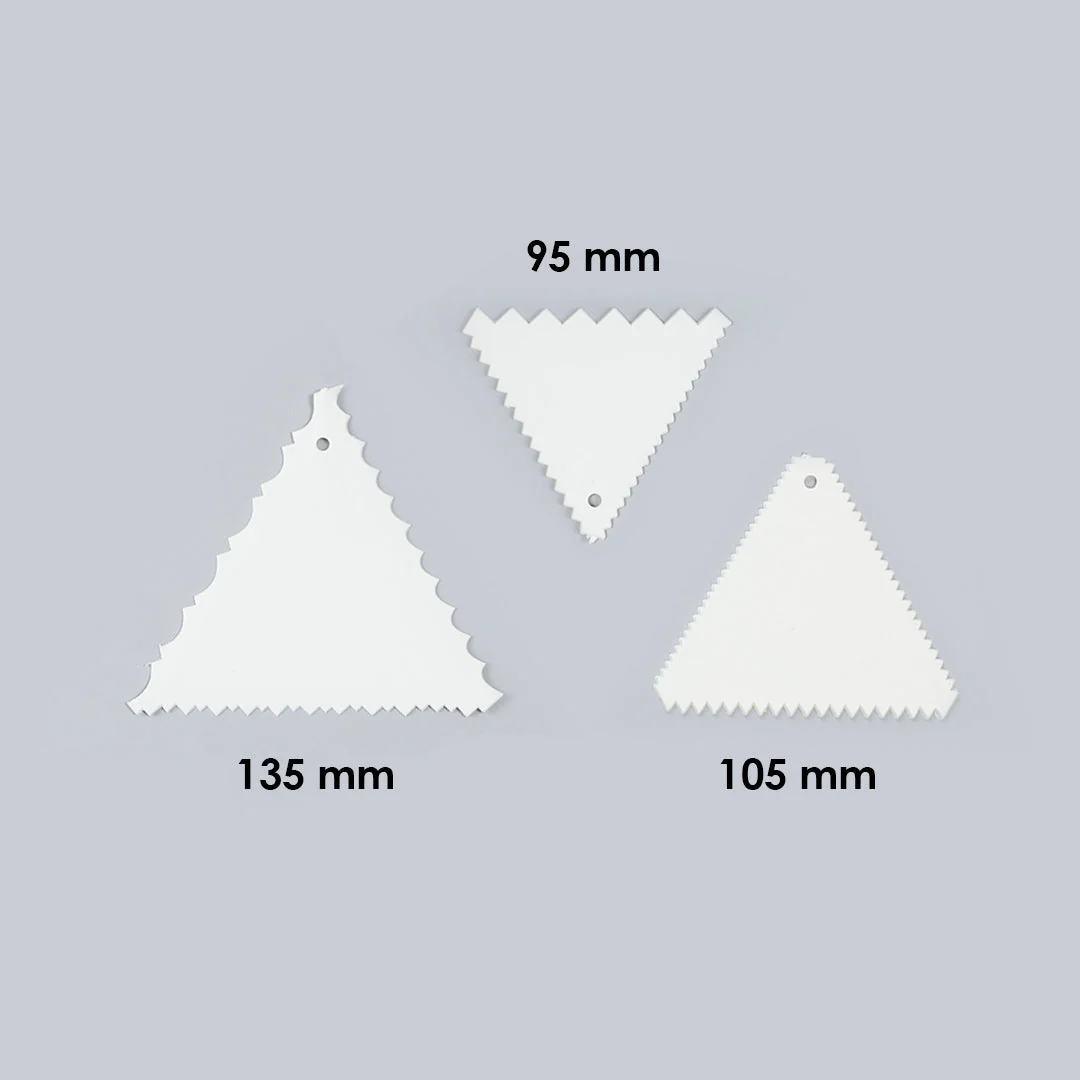 Ambrosia Cake Scrapers (3-in-1) - White - Image 3