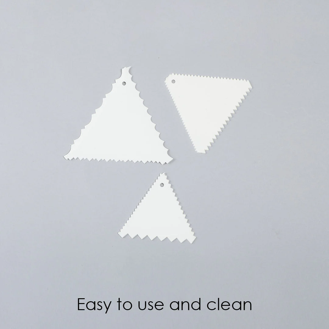Ambrosia Cake Scrapers (3-in-1) - White - Image 6