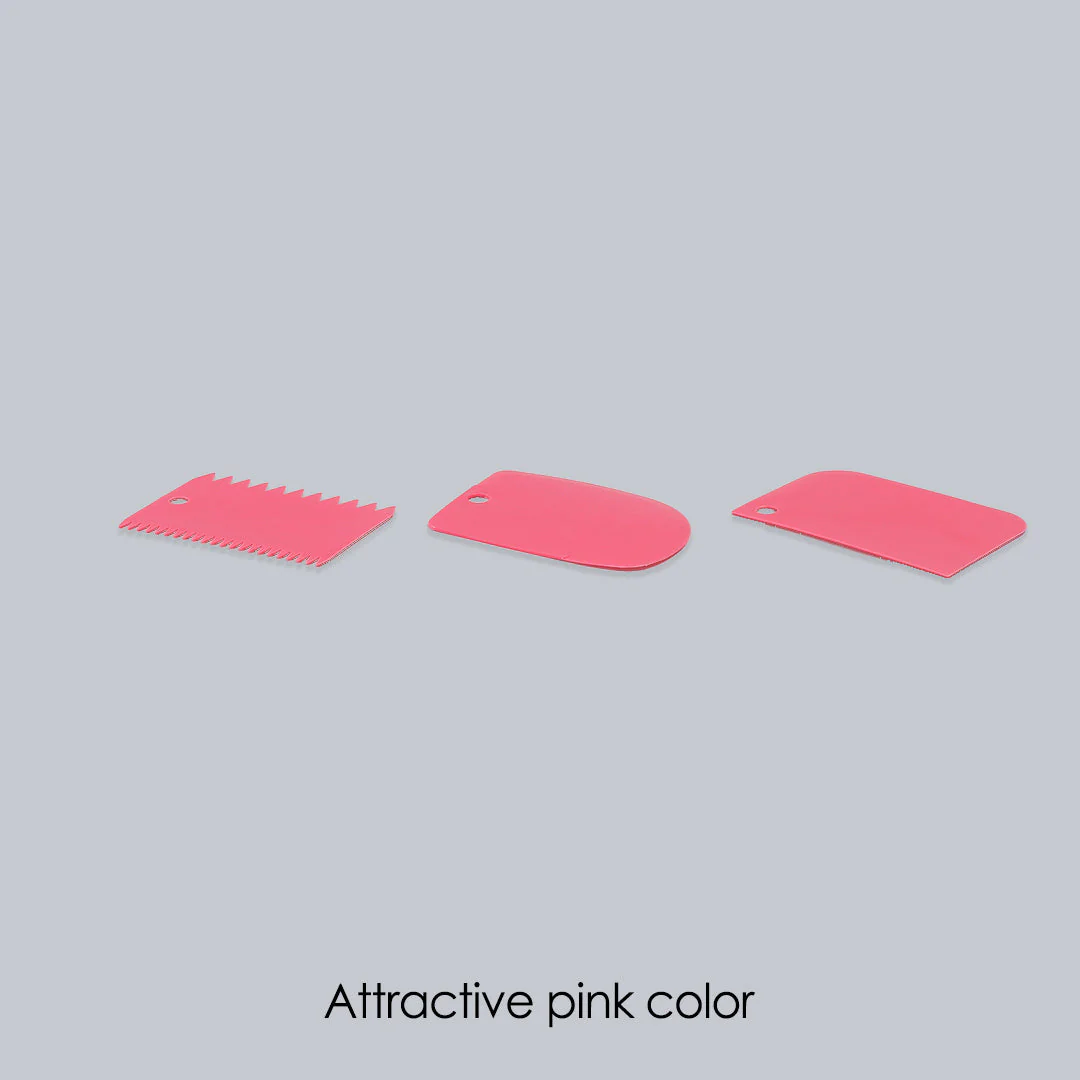 Ambrosia Cake Scrapers (3-in-1)- Pink - Image 2