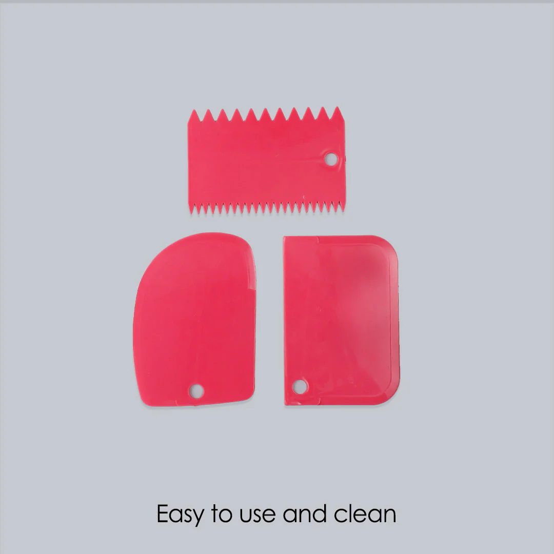 Ambrosia Cake Scrapers (3-in-1)- Pink - Image 4