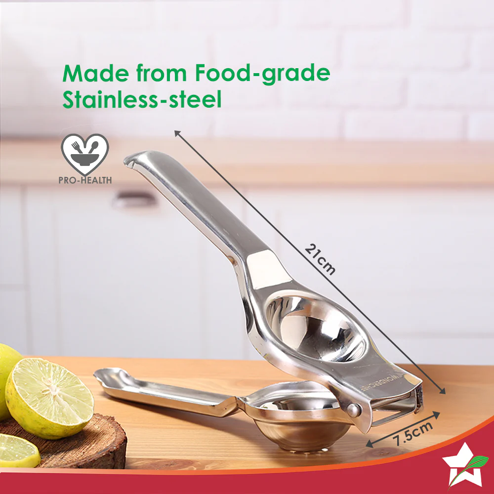 Ambrosia Lemon Squeezer with Bottle Opener | Food-grade Stainless-steel | Citrus Juicer | Kitchen Tool | Sturdy and Comfortable Grip | Compact Design | Dishwasher Safe | 1-Year Warranty - Image 3