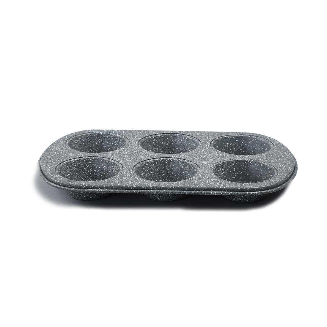 Ambrosia 6 Cup Metal Round Muffin Pan, Cupcake Tray, Baking Mould Tray, Non-Stick Bakeware Reusable Tray Pan - Image 4
