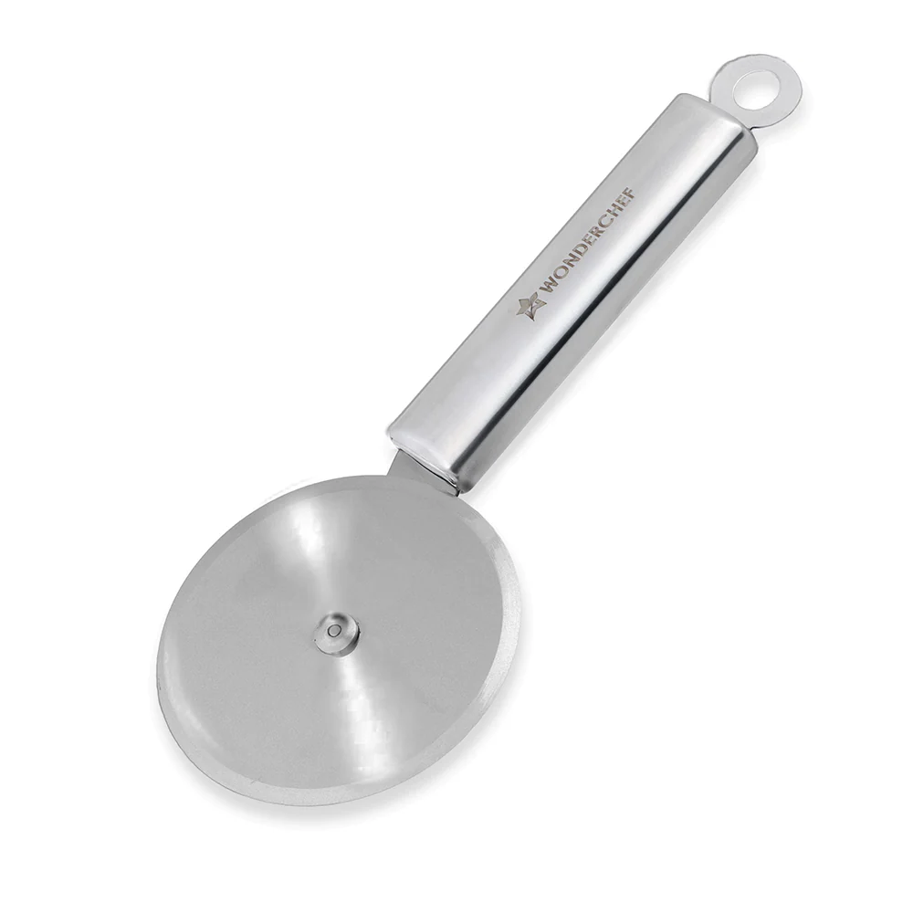 Ambrosia Pizza and Sandwich Cutter | Food-grade Stainless-steel Blades and Handle | Built-in Finger Guard | Multi-purpose Use for Roti, Paratha, Dough | Dishwasher Safe | 1-Year Warranty