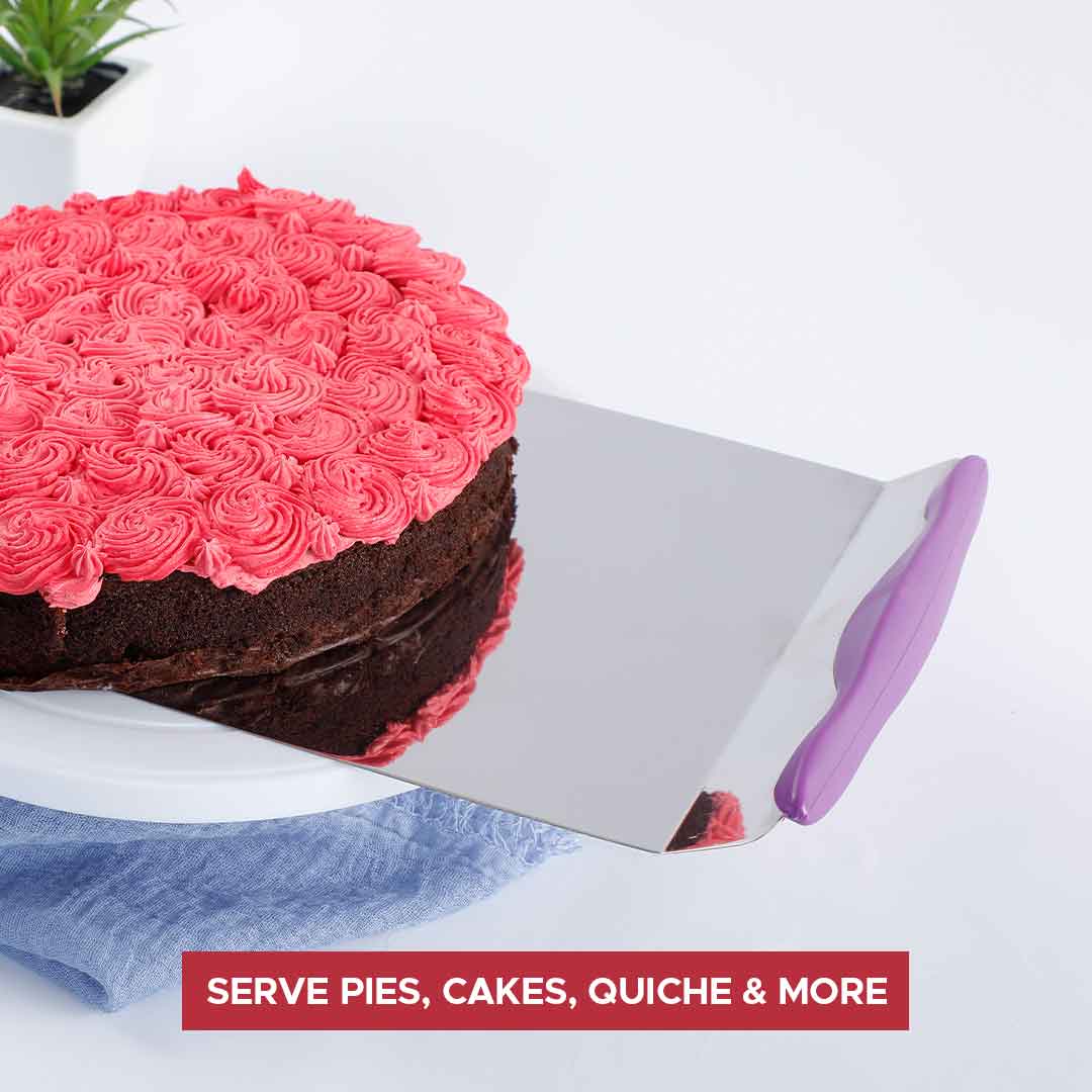 Ambrosia Stainless Steel Cake Lifter With Non Slip Handle - Image 4