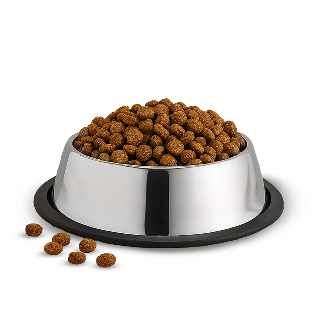 Ambrosia Stainless-steel Pet Bowl, Big Feeding Bowl for Dogs Cats Rabbits Puppies, 1.4 L, Anti-skid, Mess-free Eating, Scratch-resistant, Non-porous, Light-weight, Silver, 1-Yr Warranty