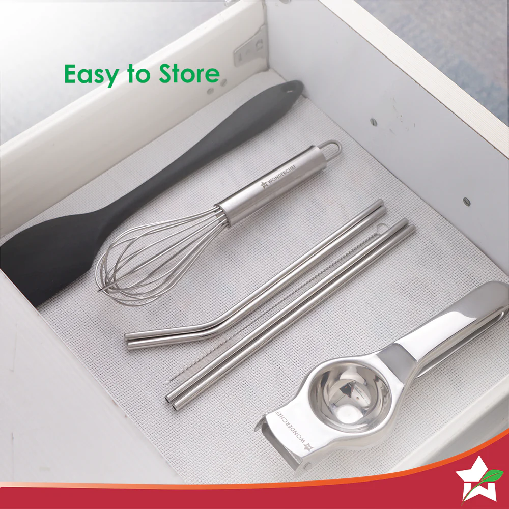 Ambrosia Straw Set (4 Pcs.) and Cleaning Brush | Food-grade Stainless-steel | Long, Reusable, Sustainable Metal Design |For Kids & Adults | Drink Water, Juice, Shakes | 1-Year Warranty - Image 5