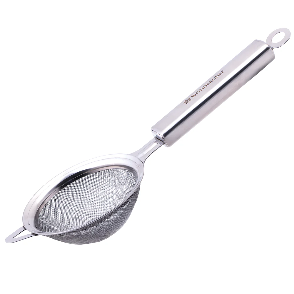 Ambrosia Tea Strainer |Food-grade Stainless-steel | Fine Mesh Filters for Smooth Brews | Comfortable Handle | Strain Coffee, Herbs, Spices, Soups, Juices | Dishwasher Safe | 1-Year Warranty