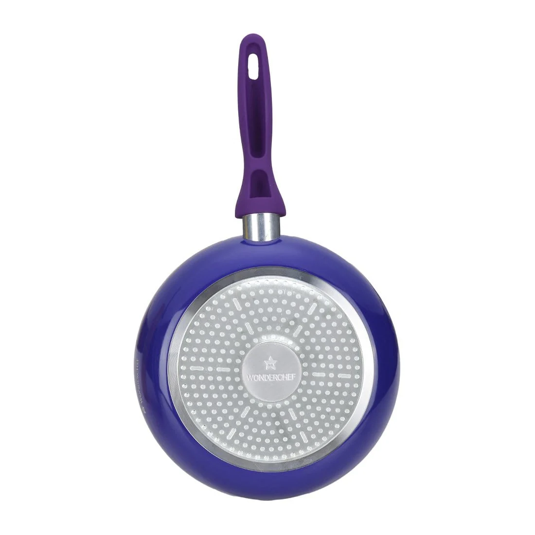 Wonderchef Renewed Blueberry Aluminium 24cm Fry Pan| Non-Stick | Induction Friendly Cookware | Soft Touch Handle | Pure Grade Aluminium | PFOA Free - Image 2