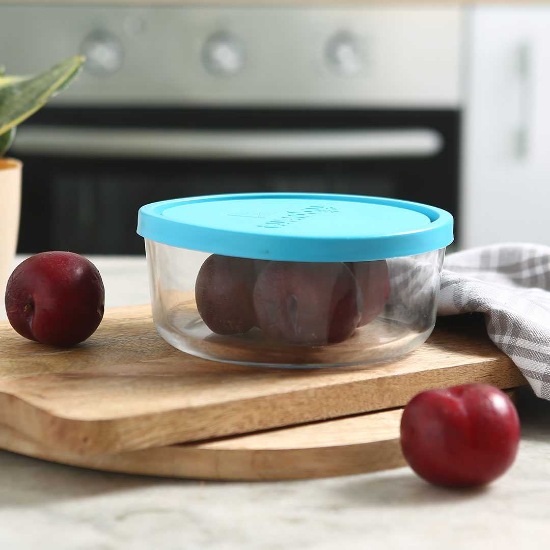 Bormioli Frigoverre 2 Pcs Round Glass Container - Image 3