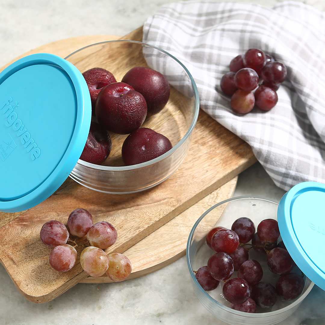 Bormioli Frigoverre 2 Pcs Round Glass Container - Image 4
