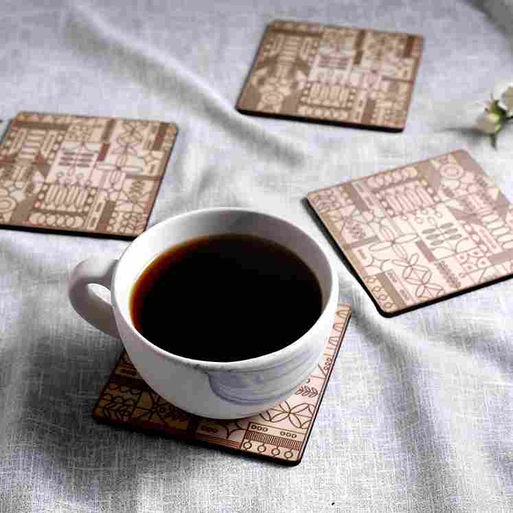 Casablanca Coaster Geometric Pattern - Set of 6 pcs - Image 5