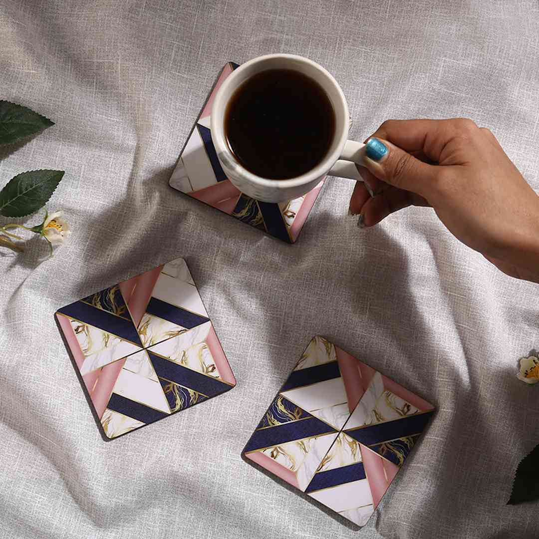 Casablanca Marble Mosaic Coaster - Set of 6 - Image 6