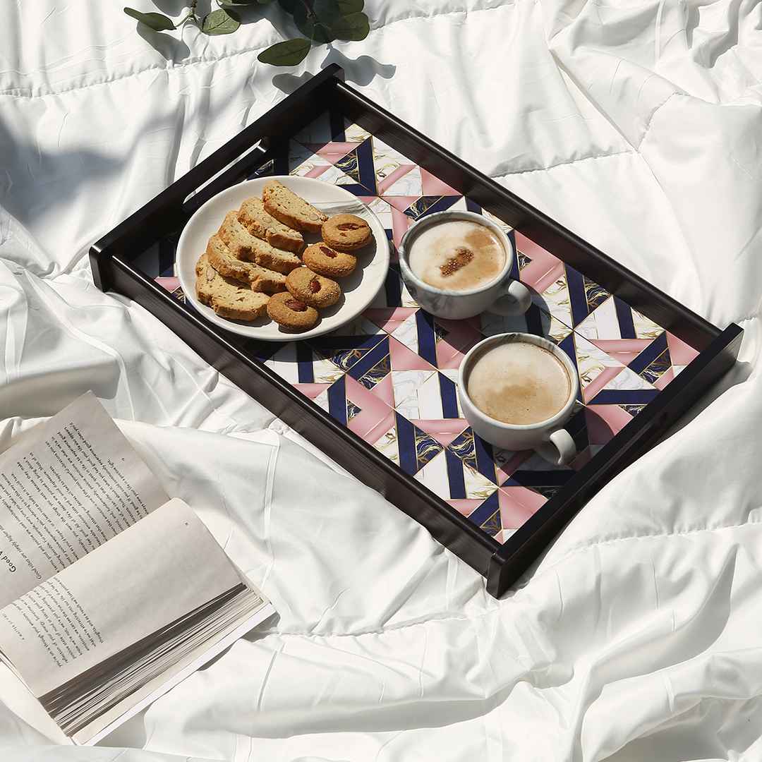 Casablanca Marble Mosaic Tray - Large - Image 2