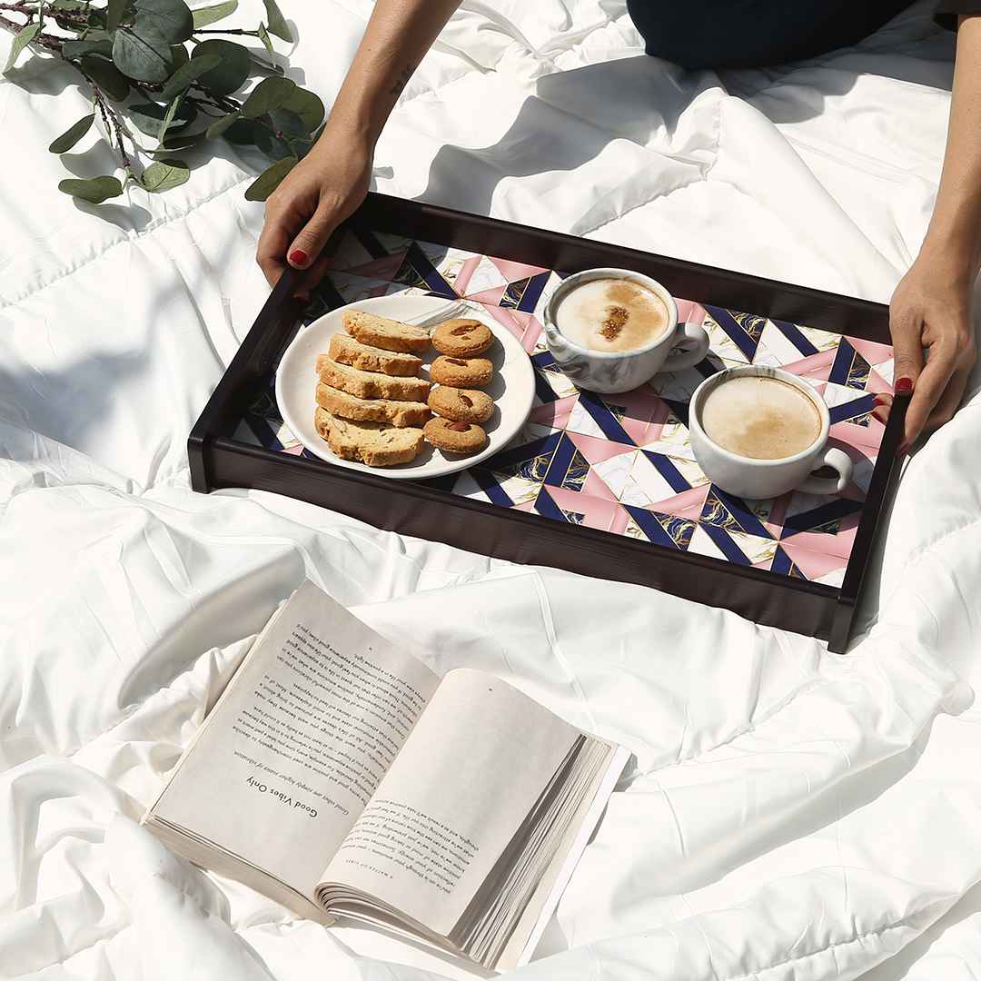 Casablanca Marble Mosaic Tray - Medium - Image 2