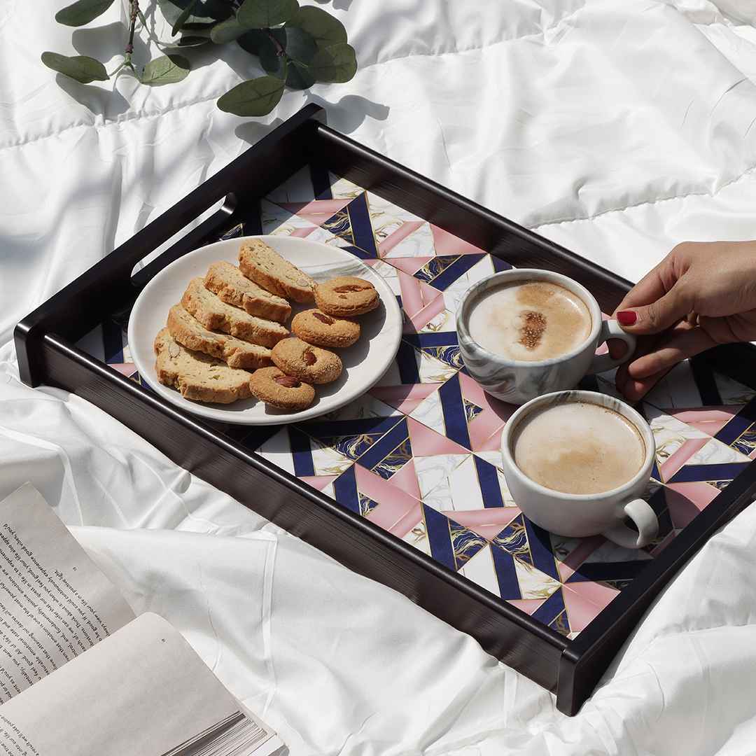Casablanca Marble Mosaic Tray - Medium - Image 3