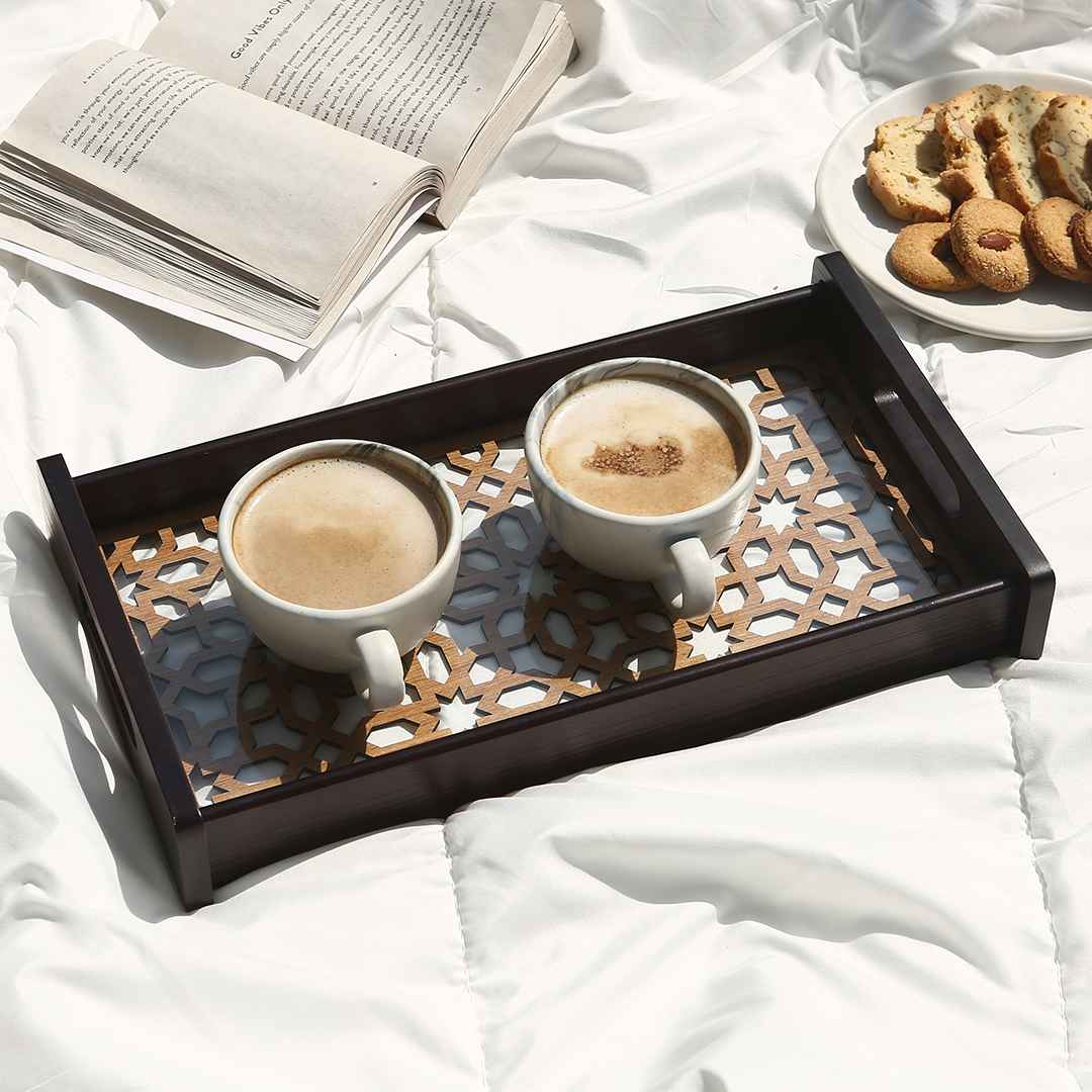 Casablanca Ornamental Tile Glass Tray -Small - Image 2