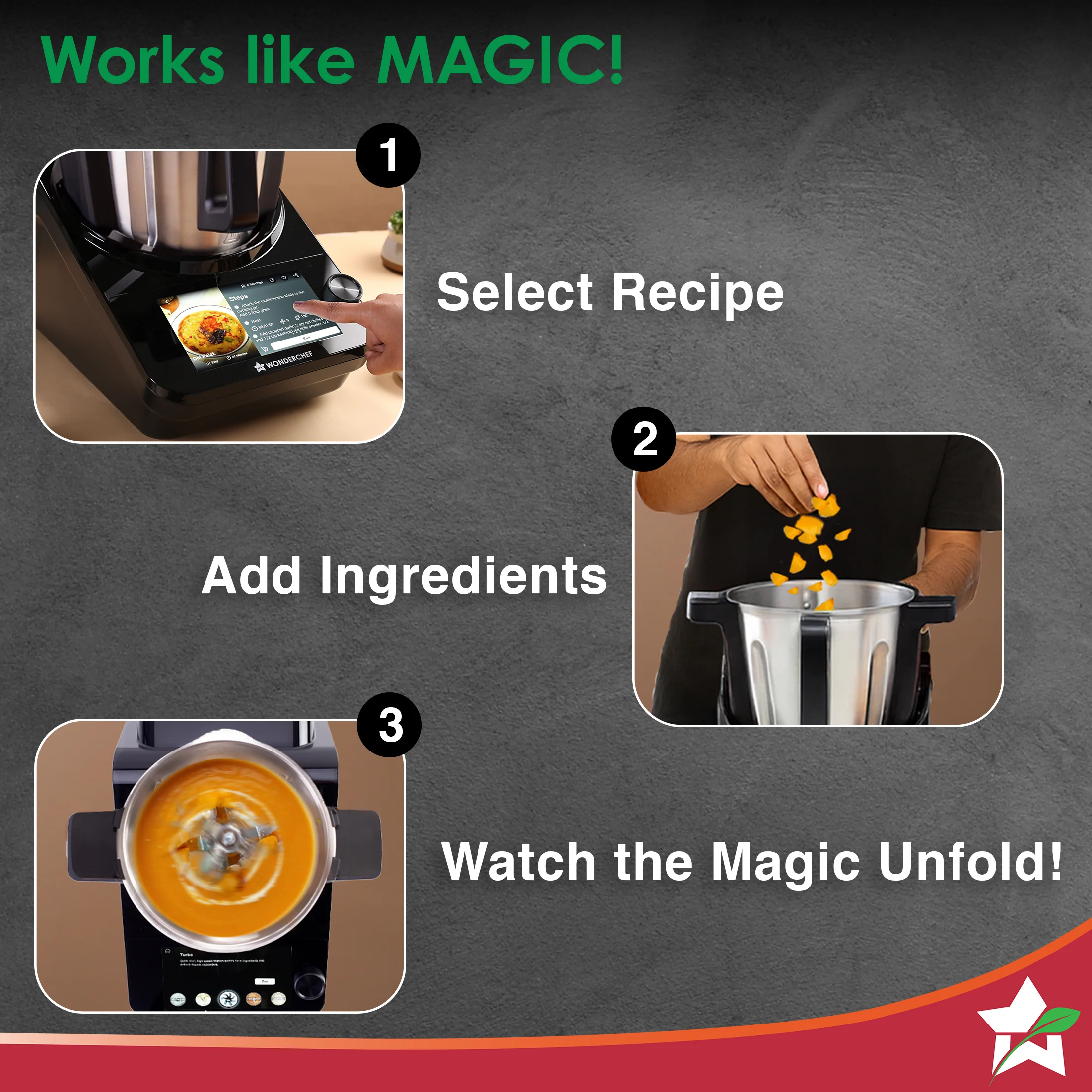 Chef Magic Kitchen Robot, Automatic Cooking Assistant, 500+ Recipes by Chef Sanjeev Kapoor, 15+ Cooking Modes, Create/Edit Recipes, Built-in Weighing Scale, Wi-fi & Phone App, 2-Yr Warranty - Image 4