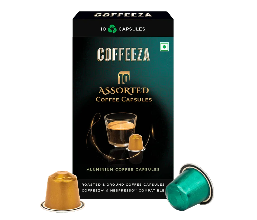 Coffeeza Assorted Box of 10 Coffee Capsules – Classico, Intenso, Cremoso, Forte, and Mysore Nuggets - Image 6