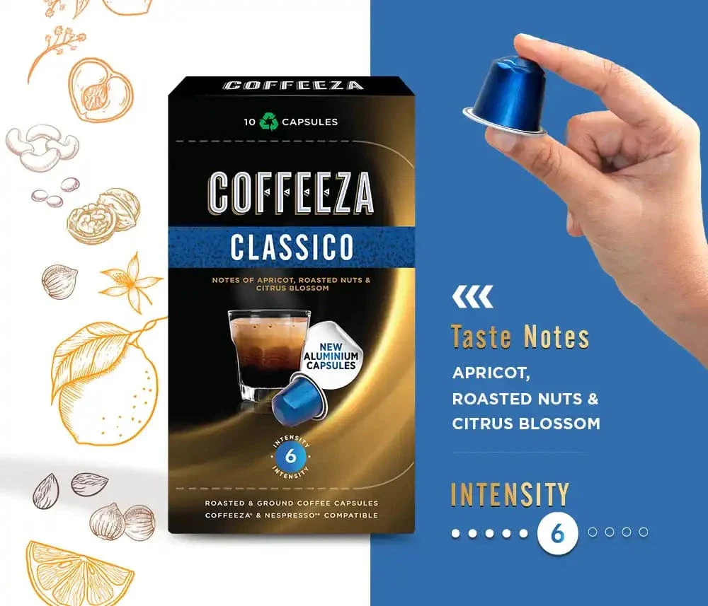 Coffeeza Classico 100% Arabica Aluminium Coffee Capsules - Image 2