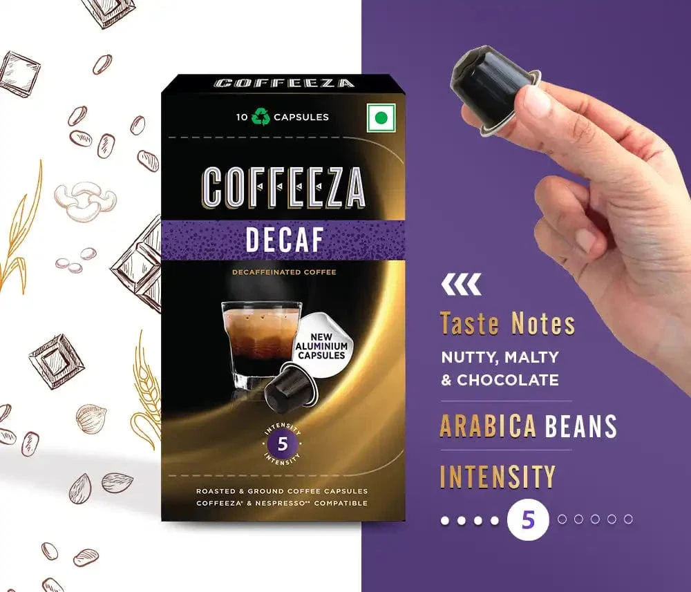 Coffeeza Decaf Aluminium Coffee Capsules - Image 2