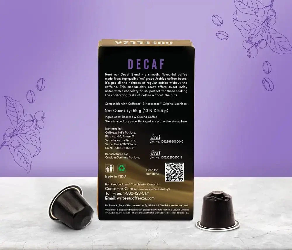 Coffeeza Decaf Aluminium Coffee Capsules - Image 4