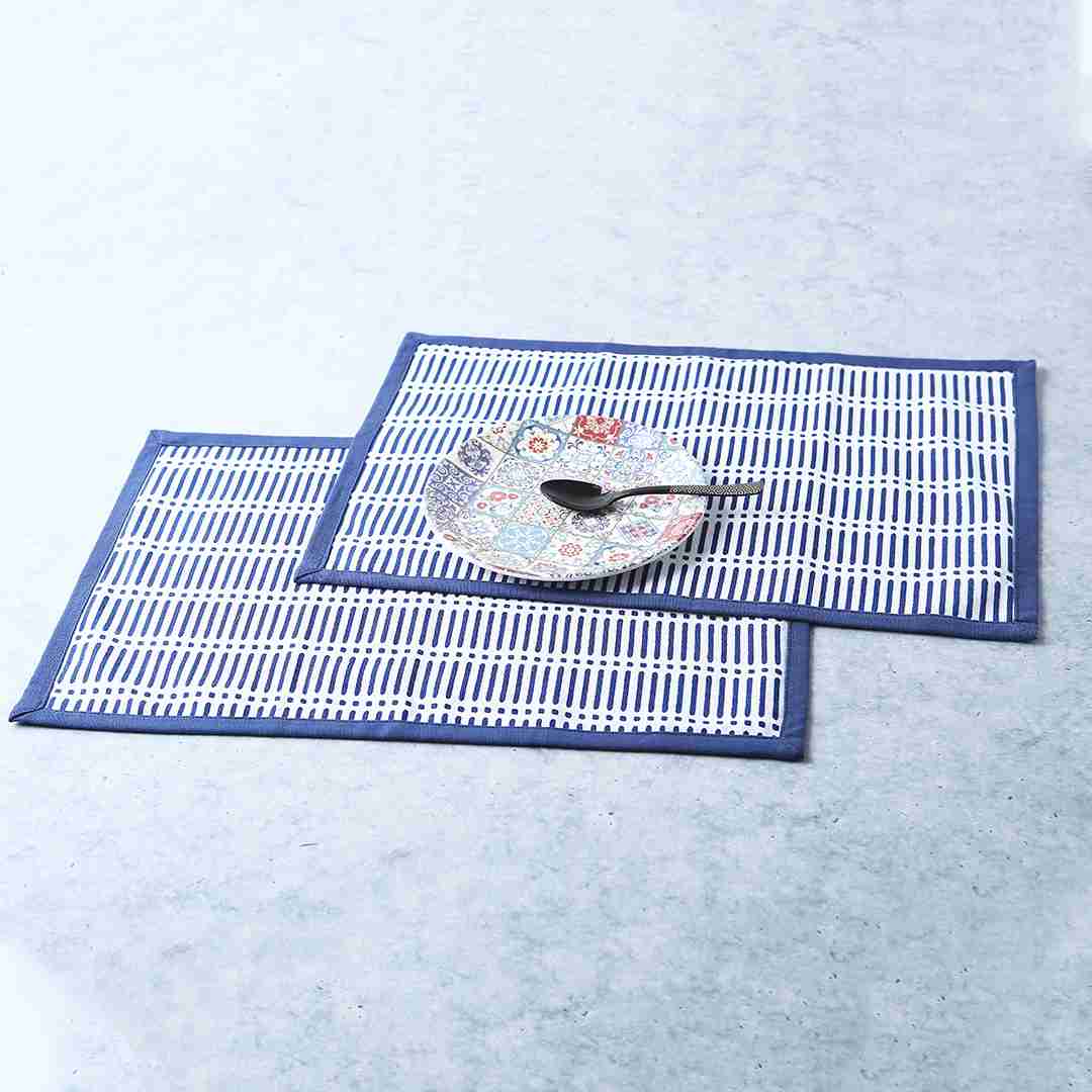Como Table mats - Blue (Set of 6) - Image 2