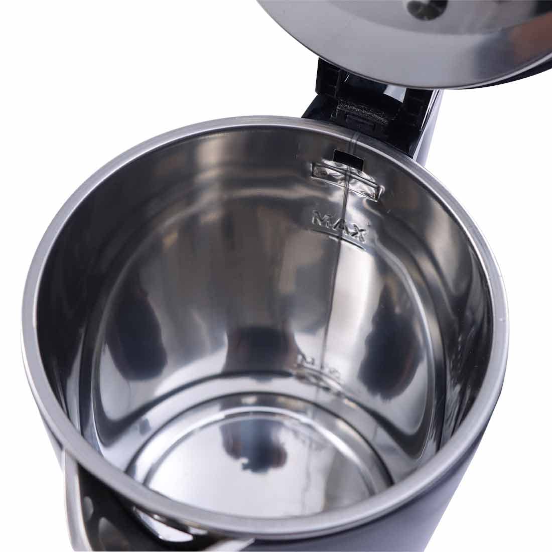 Cool-Touch Electric Kettle | 1.8L Capacity | 1300W | Double Walled Stainless Steel | Auto Shut-Off | Black | 1 Year Warranty - Image 9