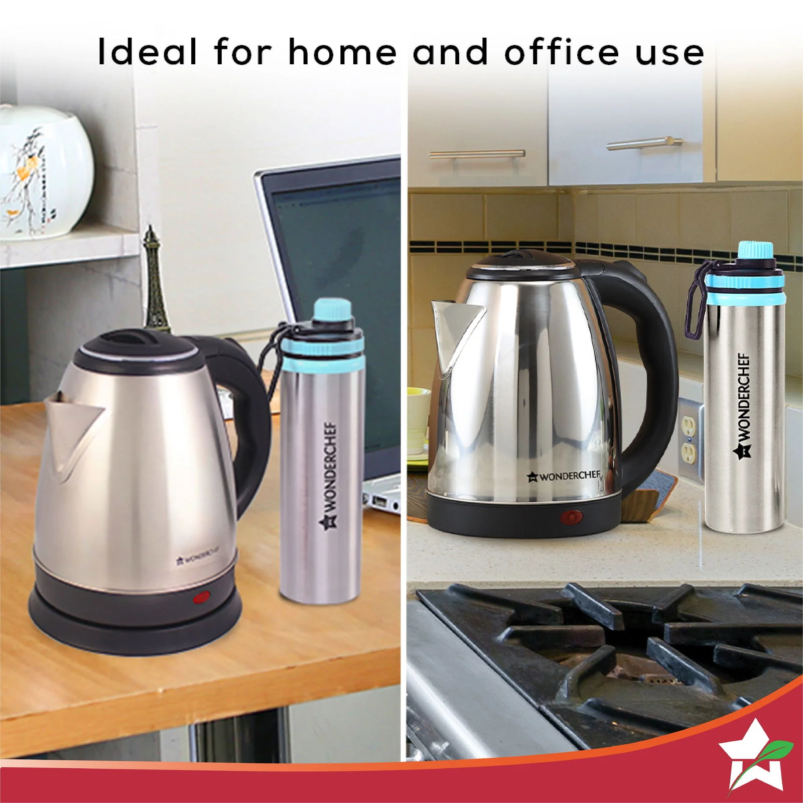 Crescent Kettle 1.8L + Sippy Stainless Steel Bottle, Gift Combo, For Family and Friends, Gift for Diwali and Other Festivals, House Warming - Image 5