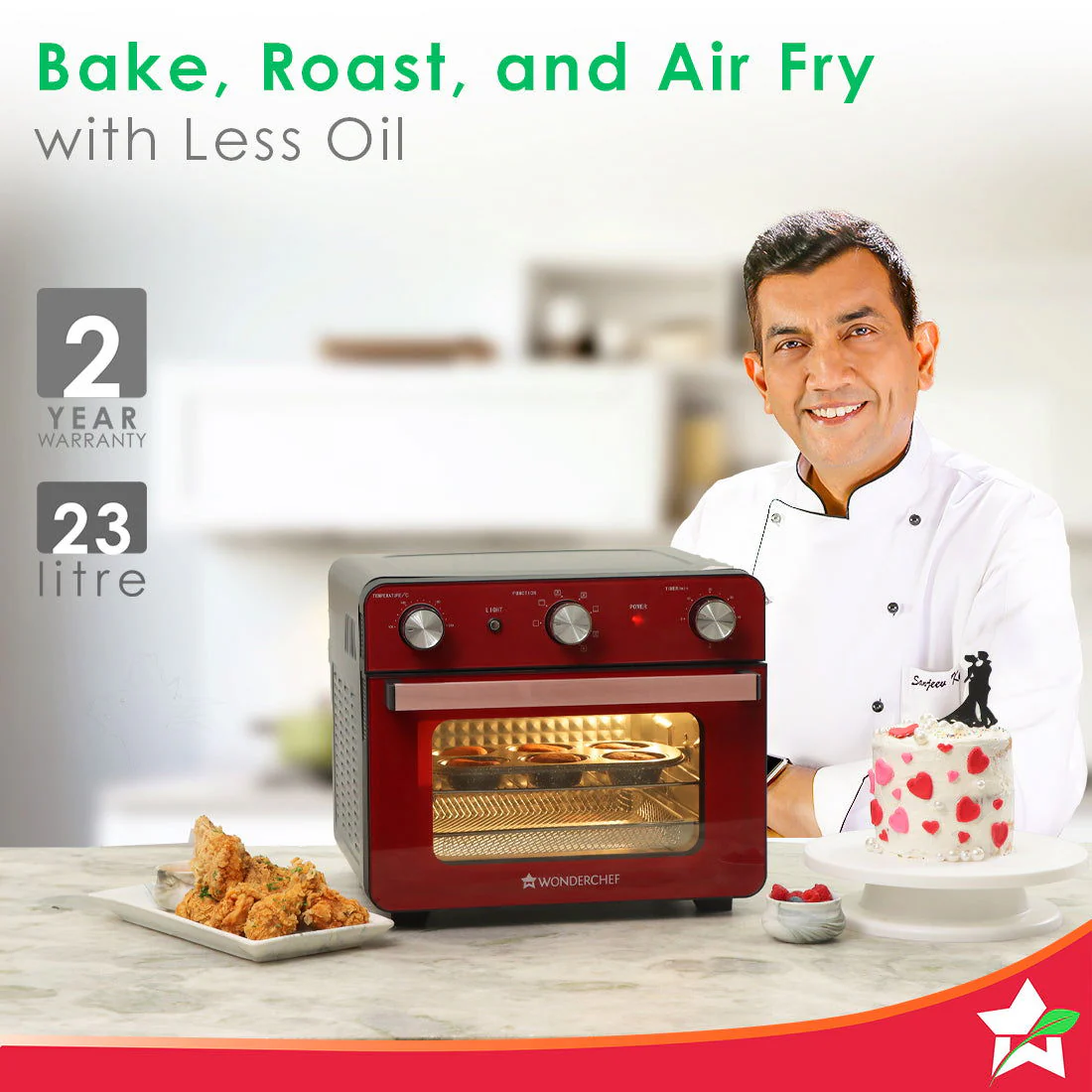 Crimson Edge Air Fryer Oven 23L - Image 2