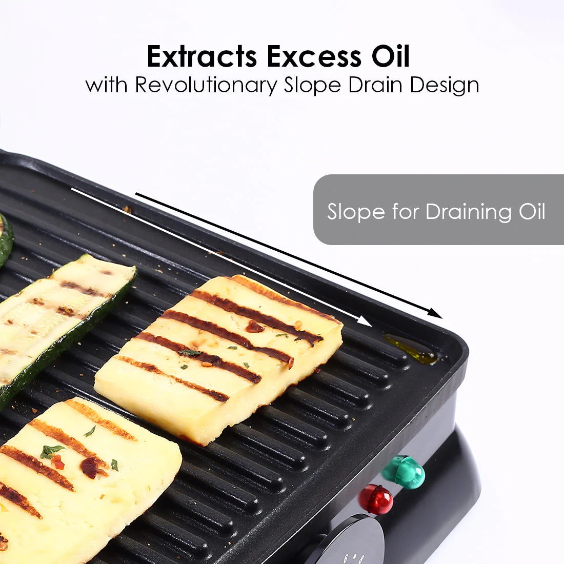 Sanjeev Kapoor Tandoor Family Size| Crimson Edge Electric Contact Grill & Sandwich Maker| Healthy Non-Stick Coating | LED Indicator| 2 Year Warranty| Red - Image 5