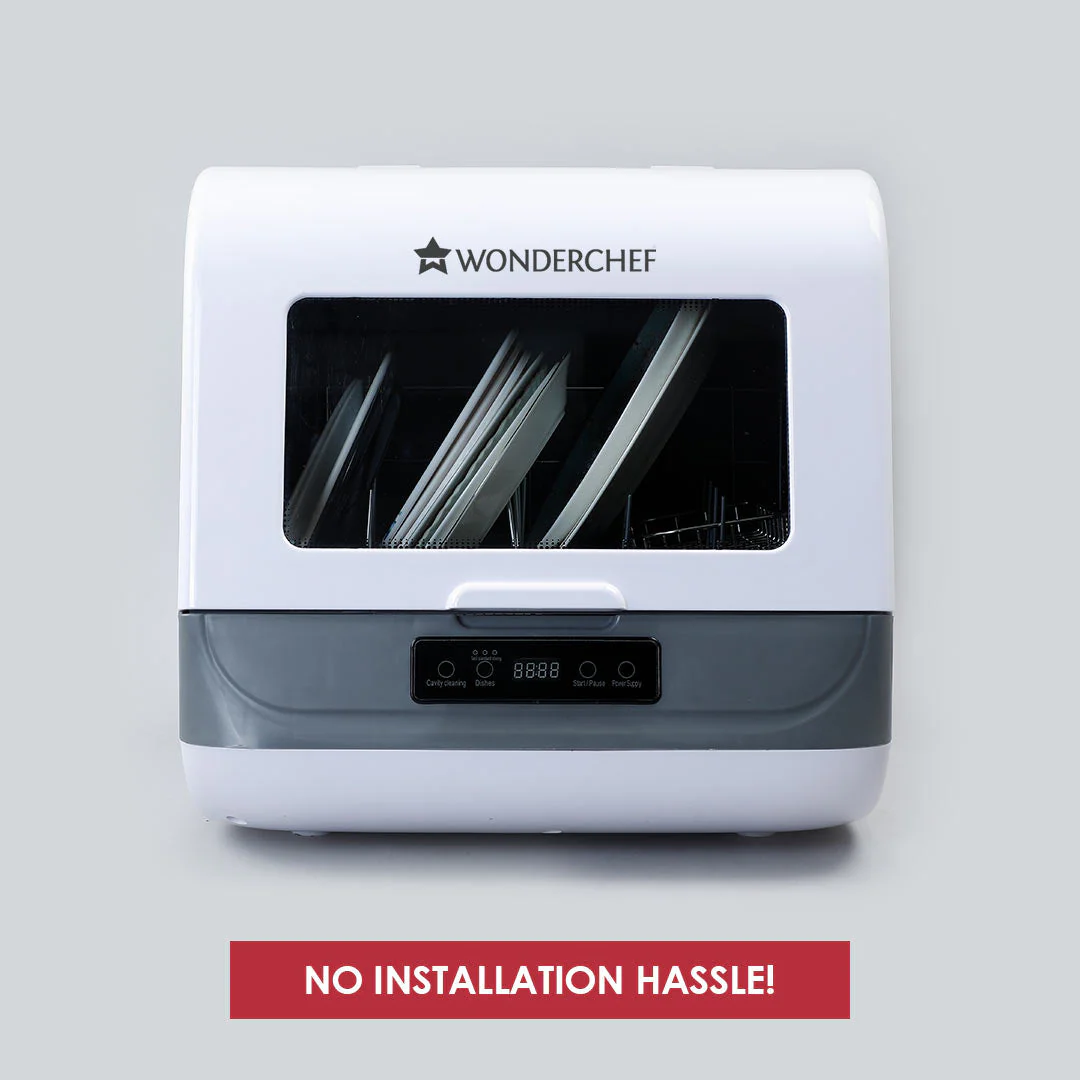 CounterTop Dishwasher, 1250W, 72°C High Temperature Sterilization, 360°Double Spray, Effective Drying System, Portable, 9L - Image 2
