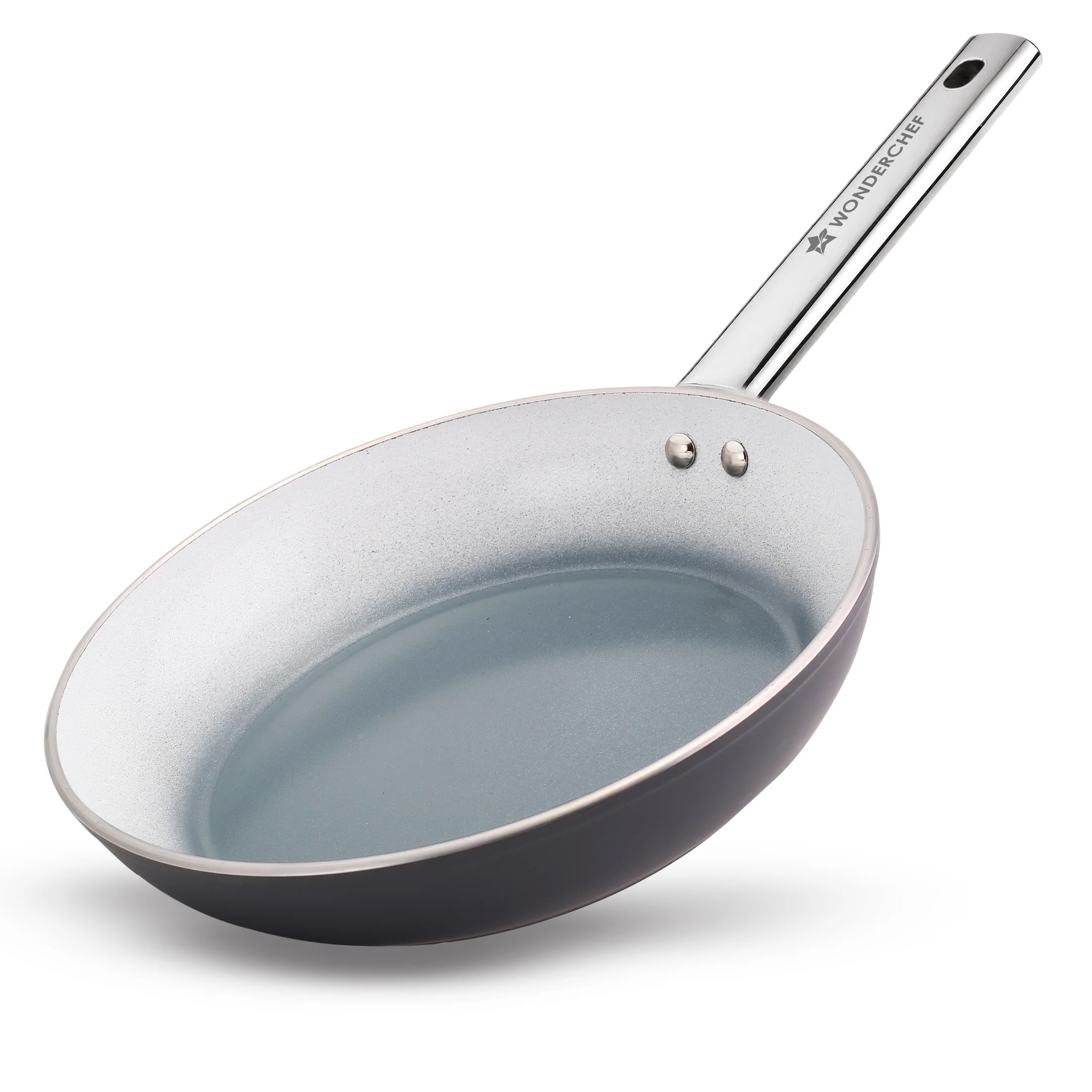 Eco-Glide Ceramic Fry Pan 20cm, 1.2 Litre Non-toxic, Chemical & PFOA Free, Low Oil Cooking, Scratch-resistant, Stainless-steel Handle, Gas & Induction Compatible, 2-year Warranty, Grey - Image 9