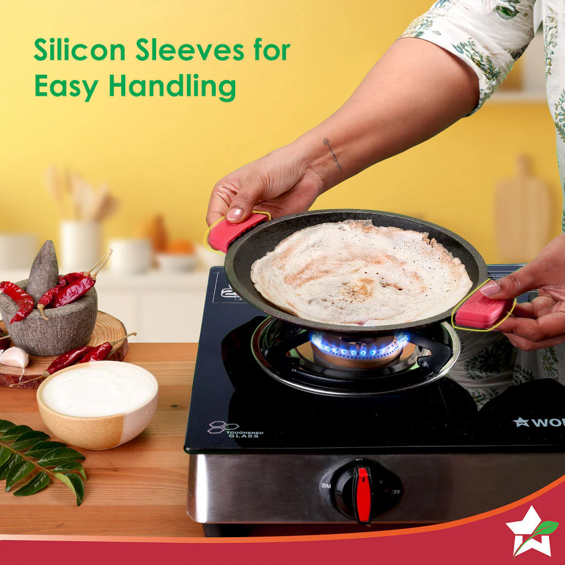 Forza Cast-iron Appachetty | 20cm | Made from Heavy-duty Cast-iron | For Appams, Dosas, Rotis | Naturally Non-stick | Uniform Heating, Slow Cooking | Chemical-free | Lifetime Warranty - Image 8