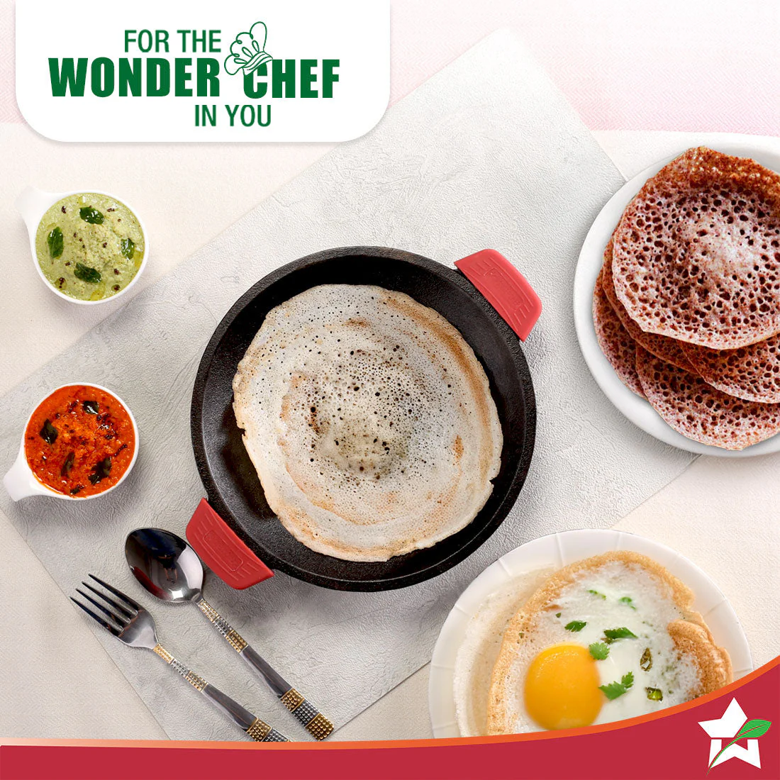 Forza Cast-iron Appachetty | 20cm | Made from Heavy-duty Cast-iron | For Appams, Dosas, Rotis | Naturally Non-stick | Uniform Heating, Slow Cooking | Chemical-free | Lifetime Warranty - Image 9