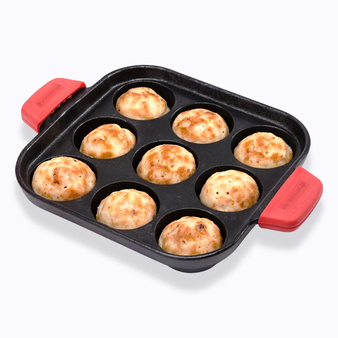 Forza Cast-iron Paniyarakal | Square | Made from Heavy-duty Cast-iron | For Paniyarams, Bondas | Naturally Non-stick | Uniform Heating, Slow Cooking | Chemical-free | Lifetime Warranty - Image 9