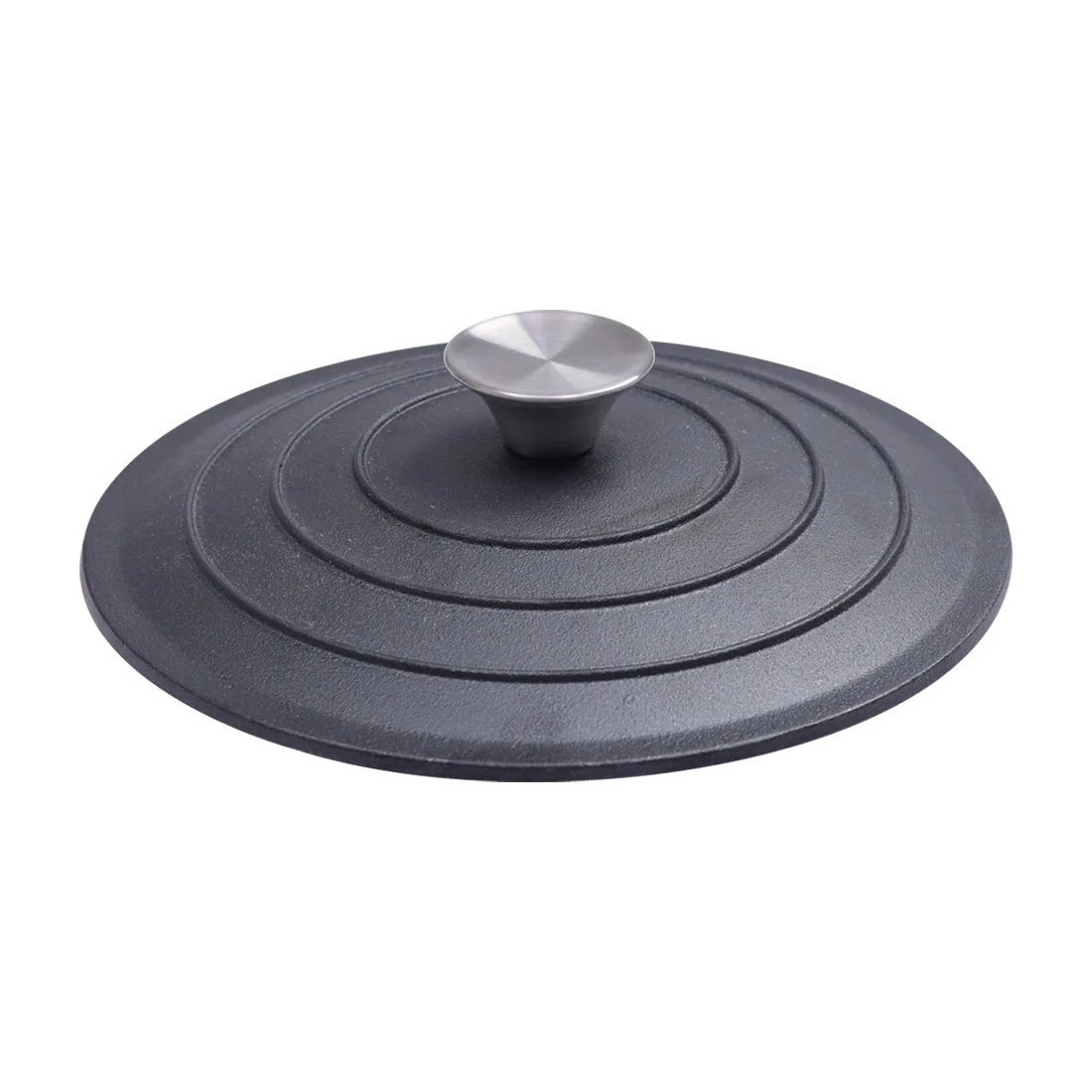 Forza Pre-Seasoned Cast-iron Kadhai Lid, 24cm - Image 2