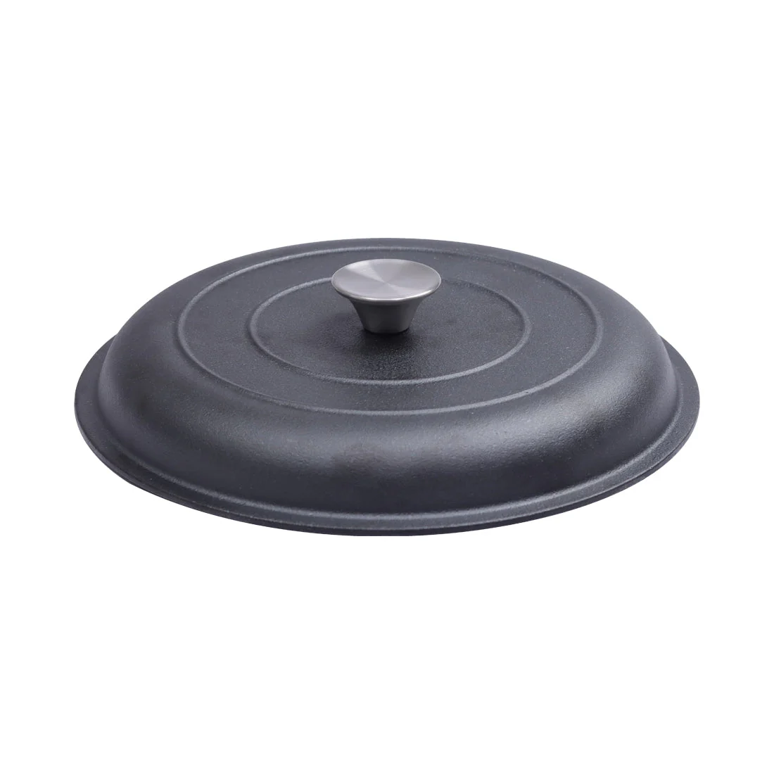 Forza Pre-Seasoned Cast-iron Kadhai Lid, 30cm - Image 2