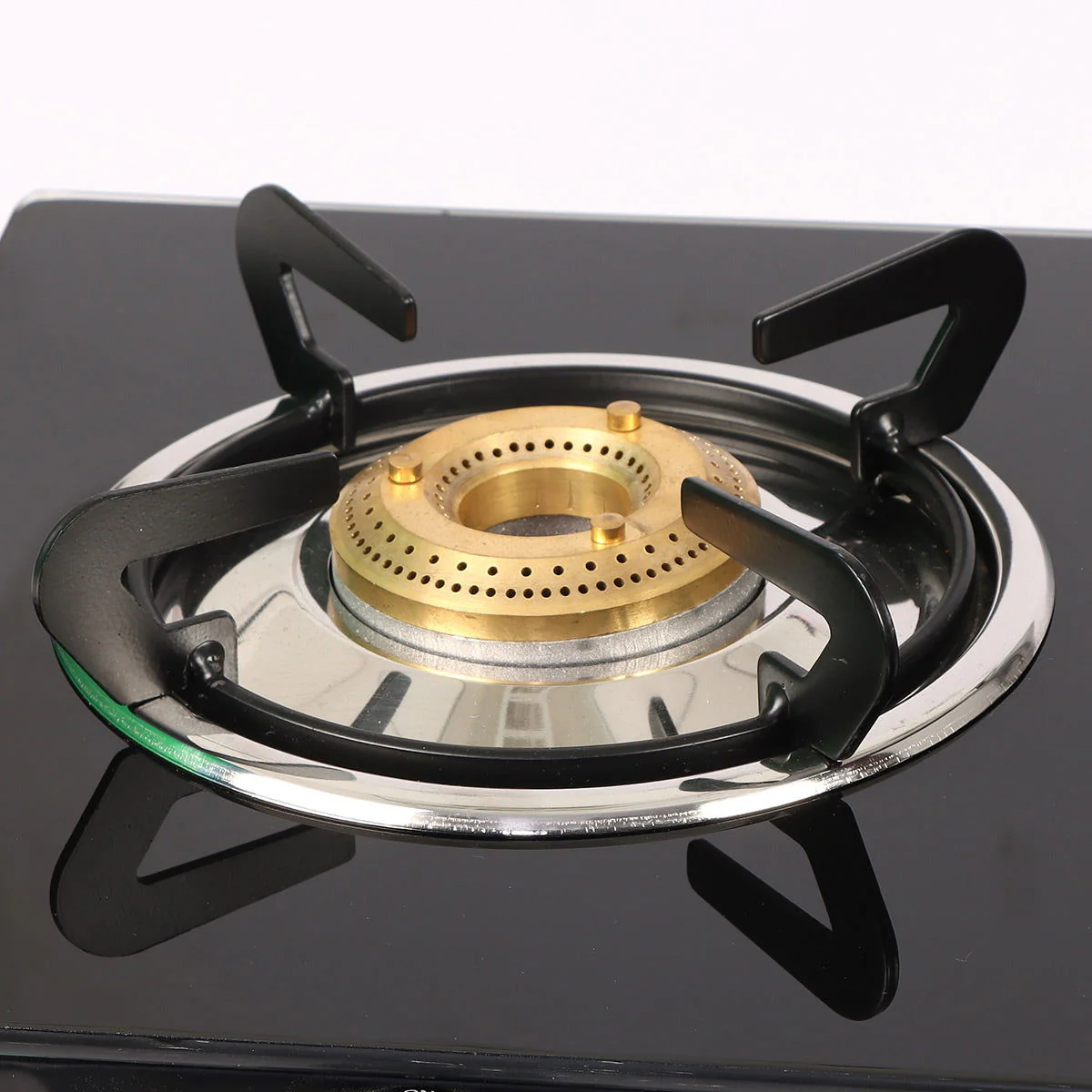 Glory 2 Burner Glass Gas Stove, Stainless Steel Drip Tray, Black Toughened Glass with 2 Year Warranty, Manual Ignition Gas Stove - Image 4