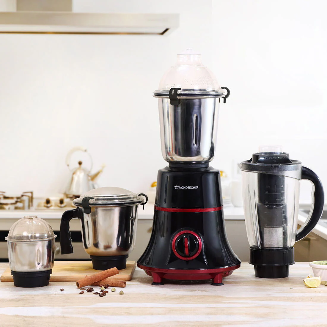 Glory Mixer Grinder, 750 W with 4 Stainless Steel Jars and Anti-rust Stainless Steel Blades, Ergonomic Handles, 5 Years Warranty on Motor - Image 13