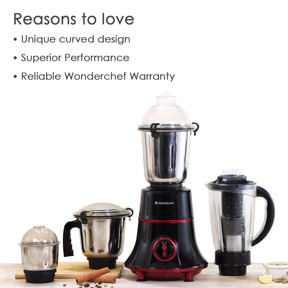 Glory Mixer Grinder, 750 W with 4 Stainless Steel Jars and Anti-rust Stainless Steel Blades, Ergonomic Handles, 5 Years Warranty on Motor - Image 15