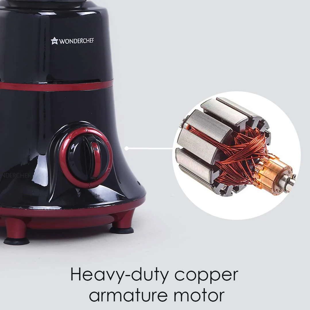 Glory Mixer Grinder, 750 W with 4 Stainless Steel Jars and Anti-rust Stainless Steel Blades, Ergonomic Handles, 5 Years Warranty on Motor - Image 3