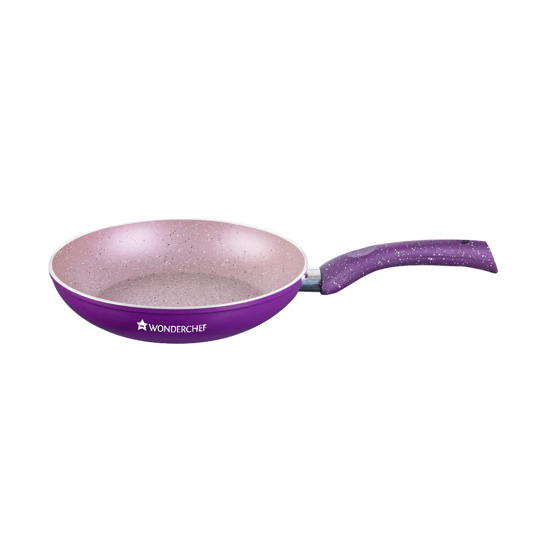 Granite 24 cm Non-Stick Fry Pan | 1.8L | Purple | 5 Layer PFOA Free Non-Stick Coating | Compatible with Hot Plate, Hobs, Gas Stove, Ceramic Plate and Induction cooktop | 2 Year Warranty - Image 3