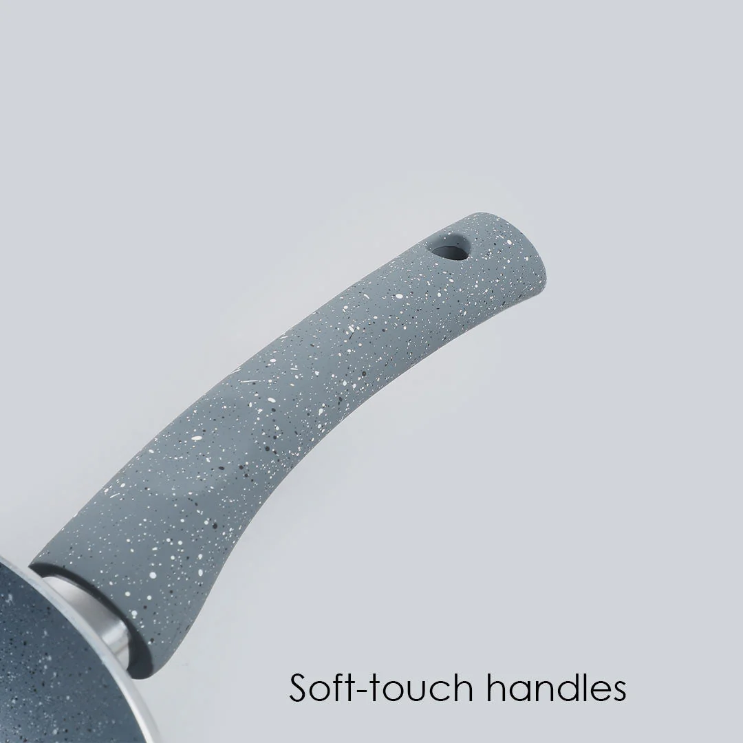 Wonderchef Renewed Granite 26cm Non-Stick Fry Pan | 2L | 5 Layer PFOA Free Non-Stick Coating | Compatible with Hot Plate, Hobs, Gas Stove, Ceramic Plate and Induction Cooktop - Image 7