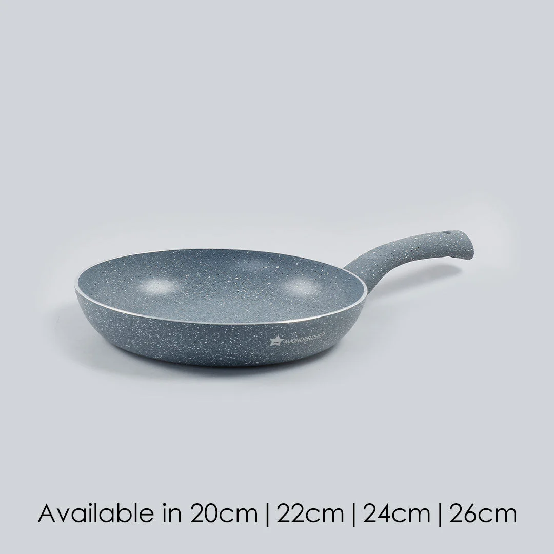 Wonderchef Renewed Granite 26cm Non-Stick Fry Pan | 2L | 5 Layer PFOA Free Non-Stick Coating | Compatible with Hot Plate, Hobs, Gas Stove, Ceramic Plate and Induction Cooktop - Image 8
