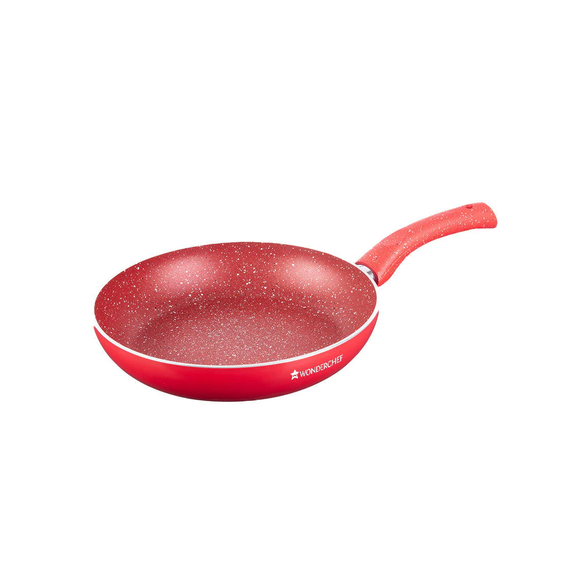 Granite Non-stick Cookware Set, 4Pc (Frying Pan With Lid, Wok, Dosa Tawa), Induction Bottom, Pure Grade Aluminium, PFOA, 3.5mm, 2 Years Warranty, Red - Image 7