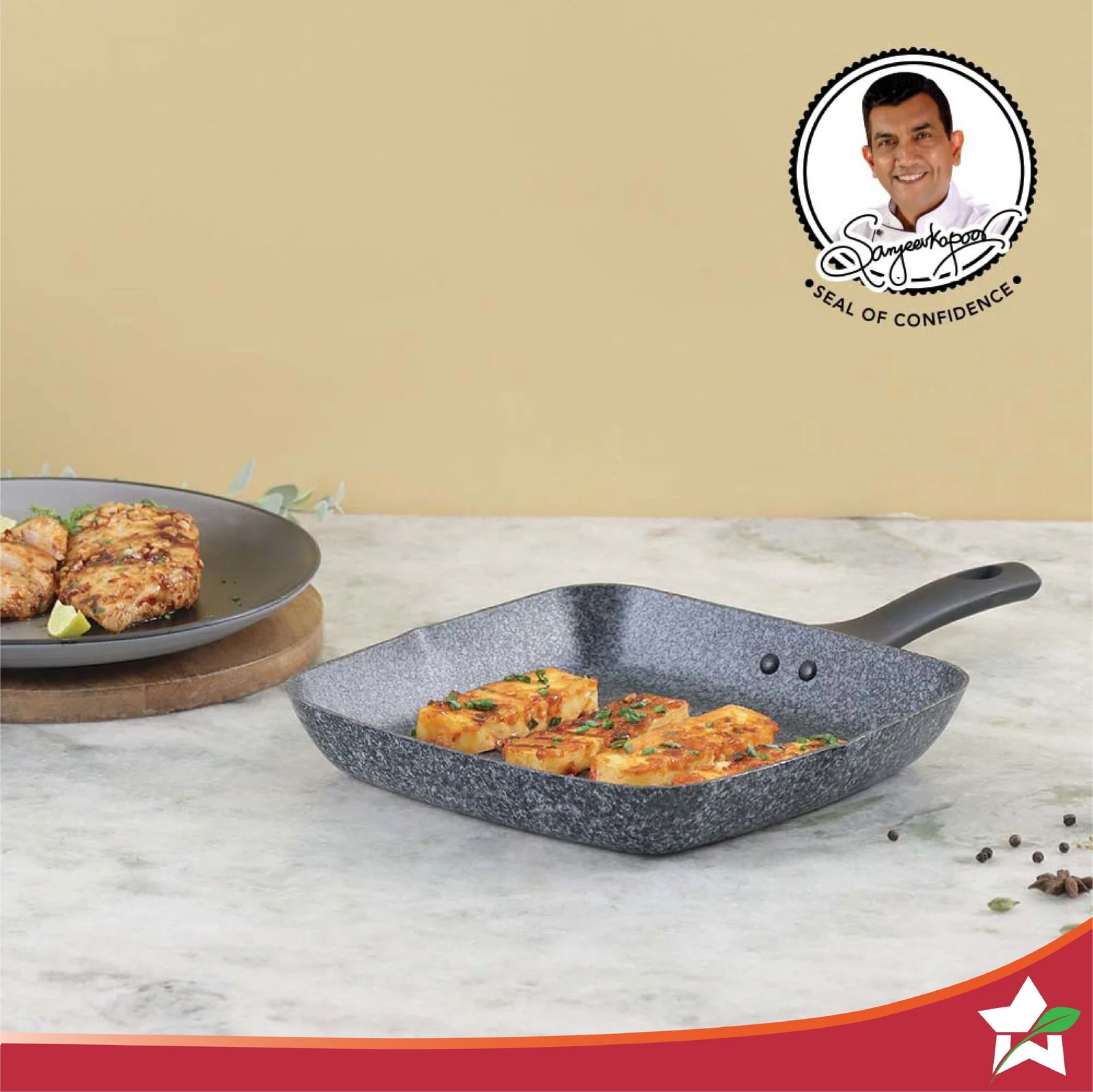 Graphite Grill Pan 24 cm, 3 Years Warranty - Image 2