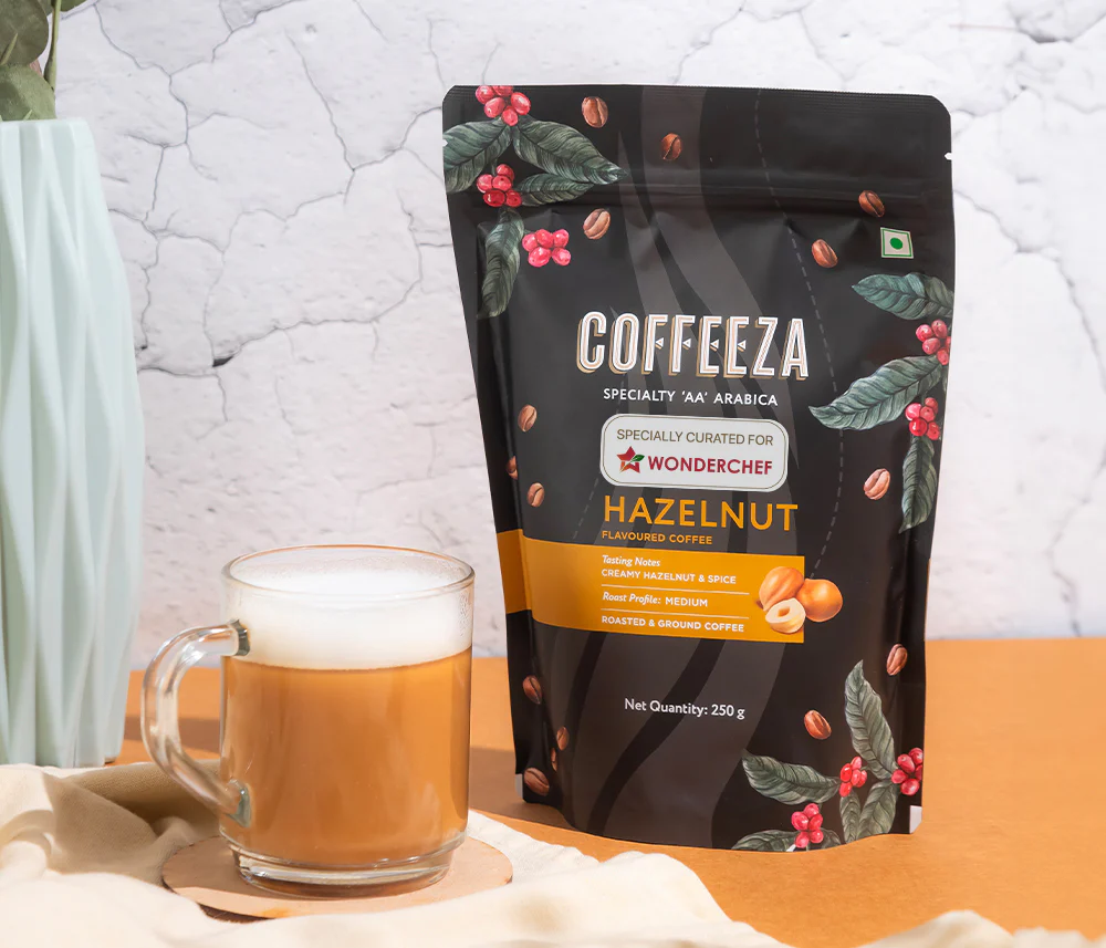 Coffeeza Hazelnut 100% Arabica Flavoured Ground Coffee