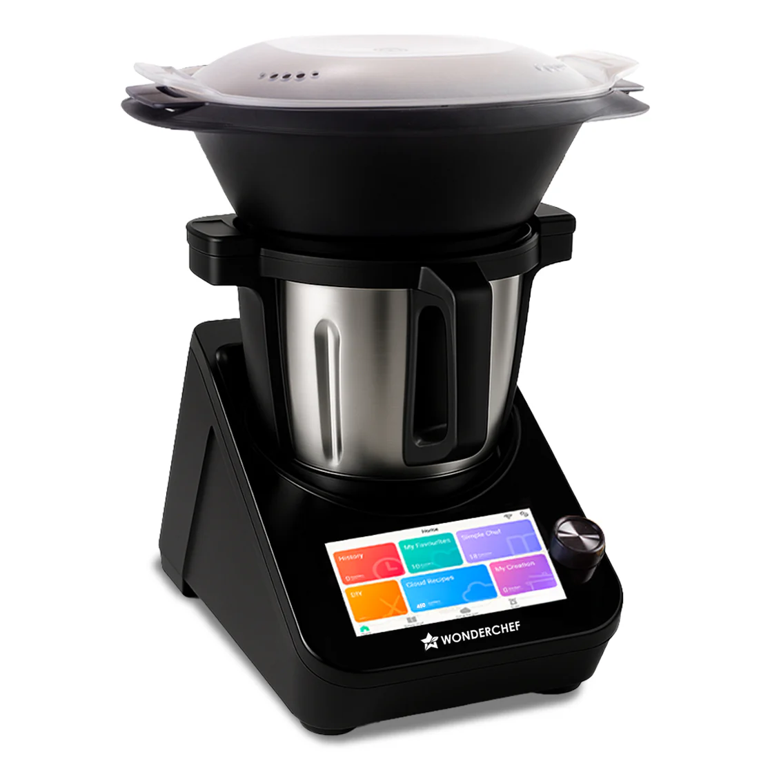Curated Chef’s Kit | Wonderchef Chef Magic - All-in-One Kitchen Robot, Chai Magic, Fully Automatic Tea & Cappuccino Maker, Regenta Digital Air Fryer with Dual Basket - Image 2