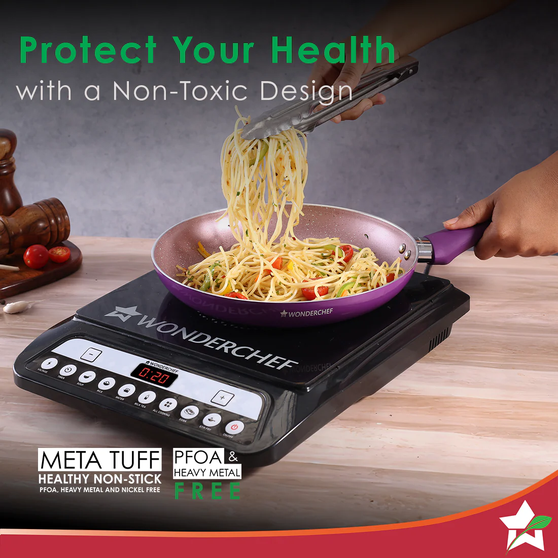 Wonderchef Renewed Milano 24cm Fry Pan | Meta Tuff Non-Stick Coating | Pure Grade Aluminum - Image 8